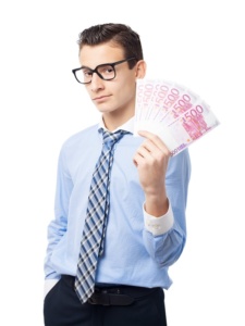 businessman with money